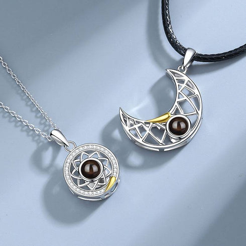 Sun Moon Simple Pendant Clavicle Chain